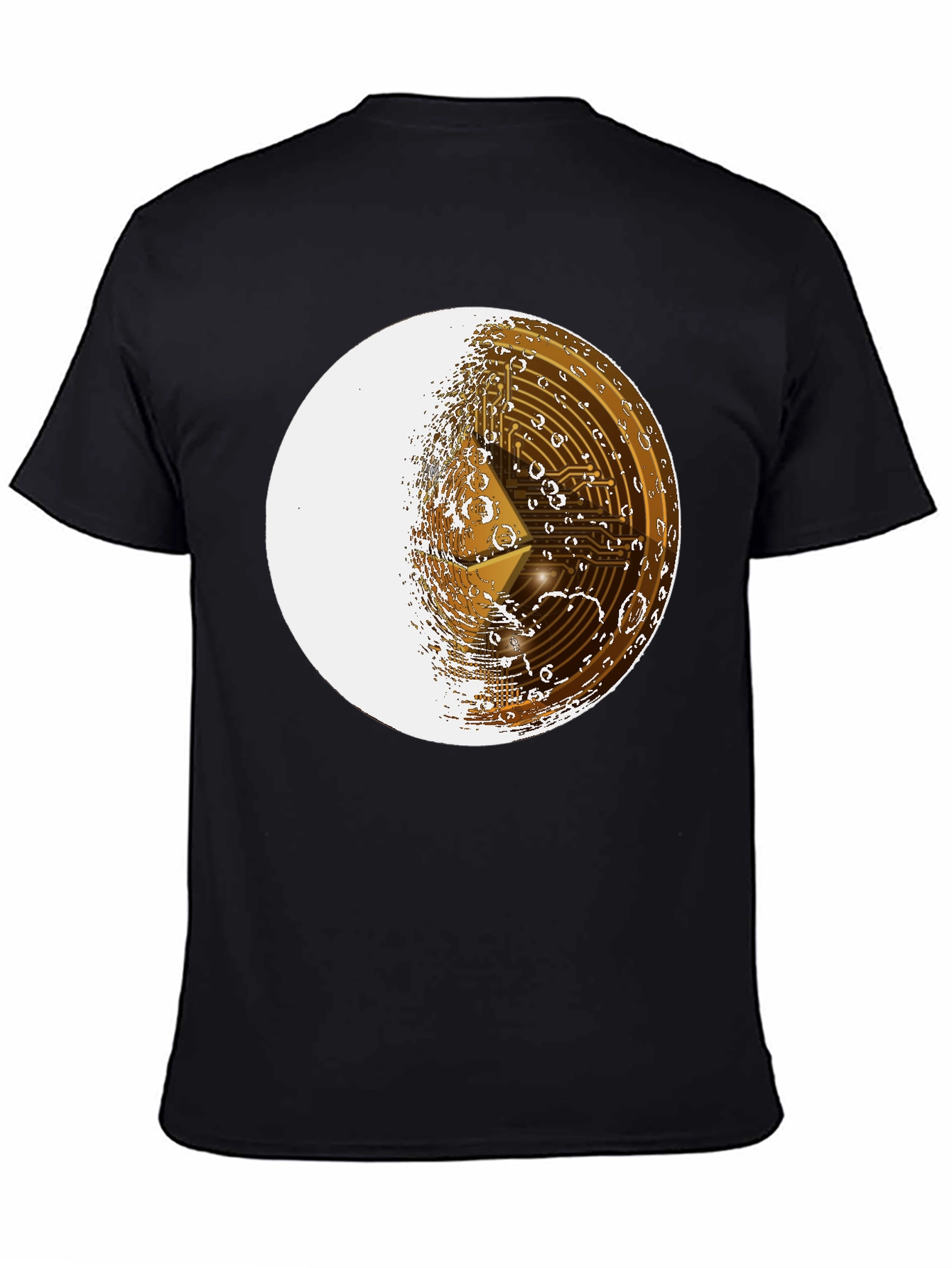 Ethereum Moon Graphic T-Shirt - Crypto Fan Apparel