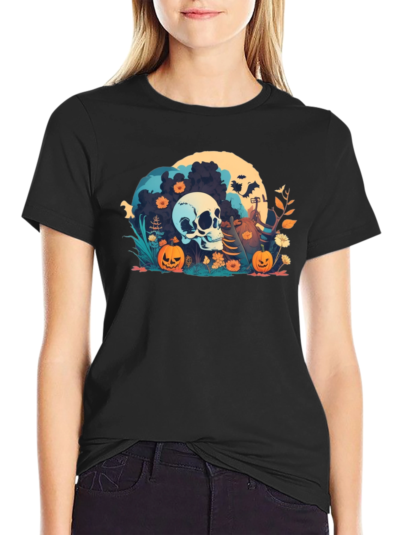 Halloween Skull T-Shirt