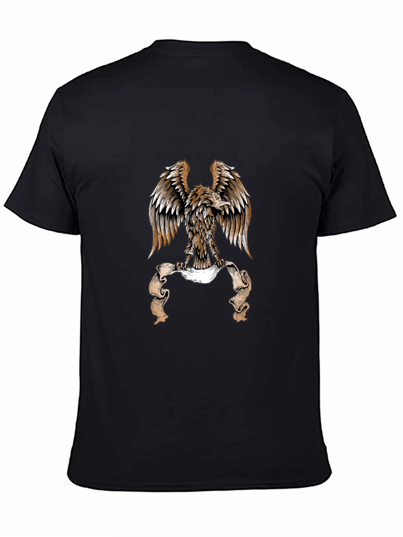 Eagle Graphic Black T-Shirt - Bold Design