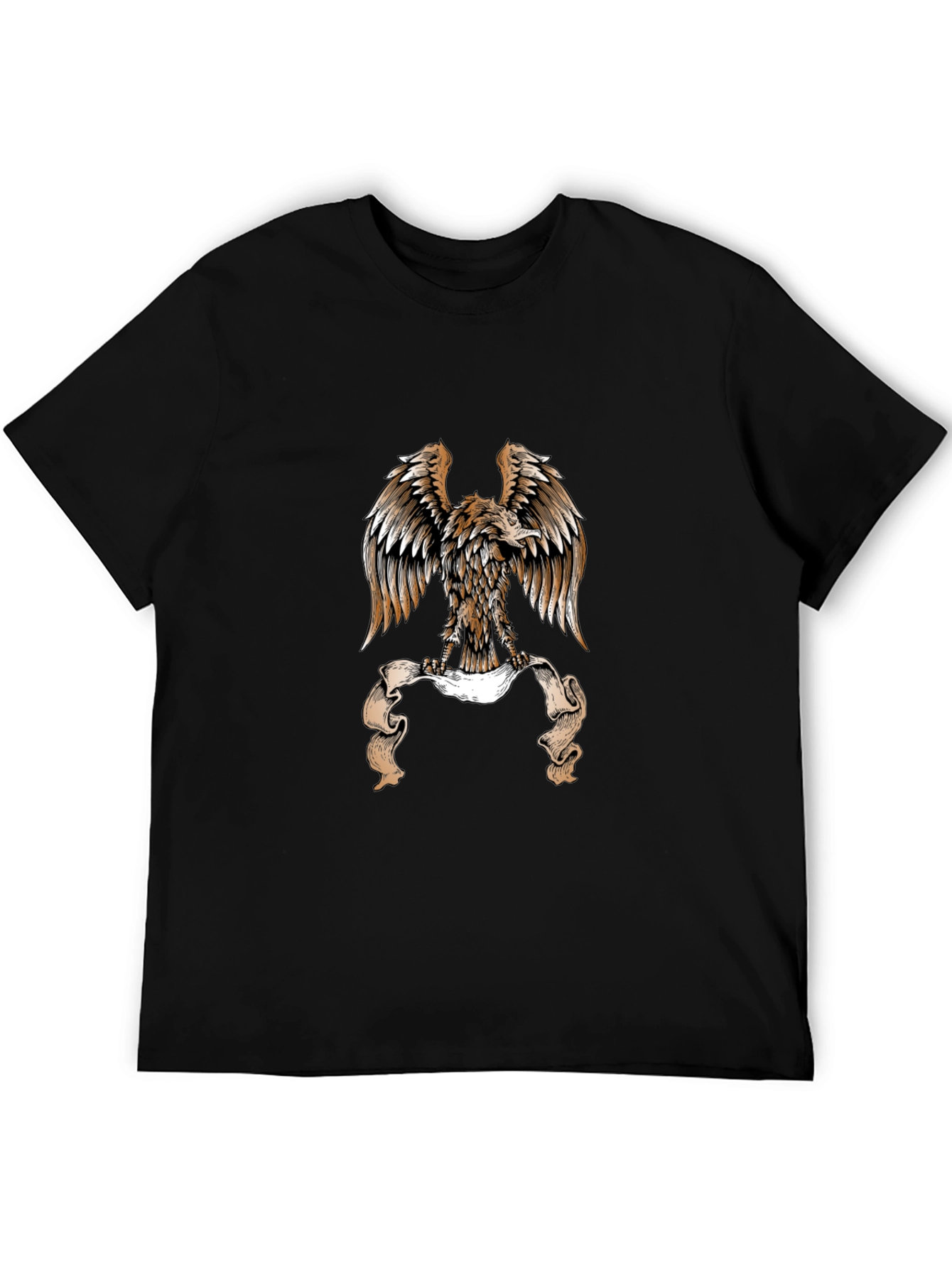 Eagle Graphic Black T-Shirt - Bold Design
