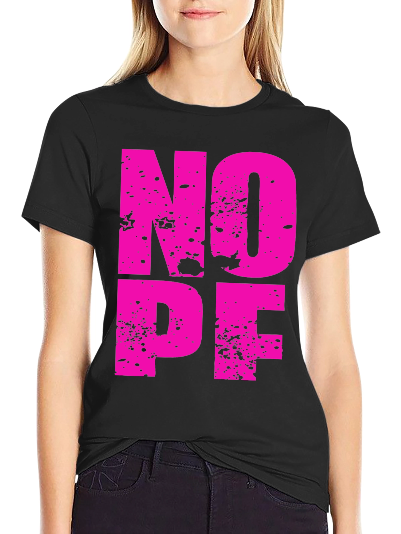 NOPE Graphic Tee - Bold Statement T-Shirt