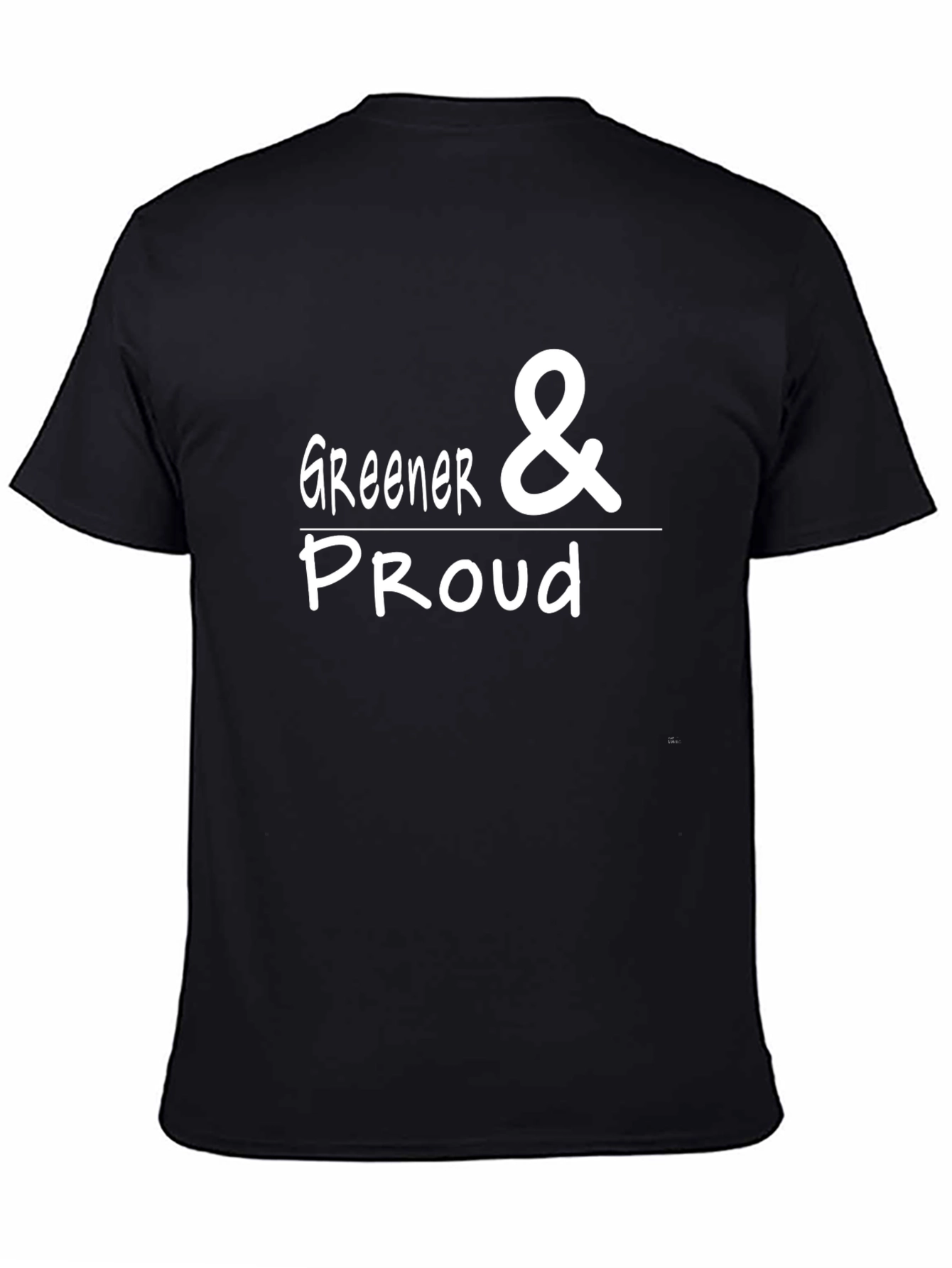 Greener & Proud Graphic Tee - Black Cotton Blend