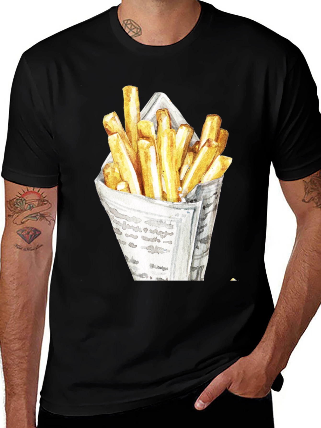French Fries Graphic Tee - Unisex Casual T-Shirt