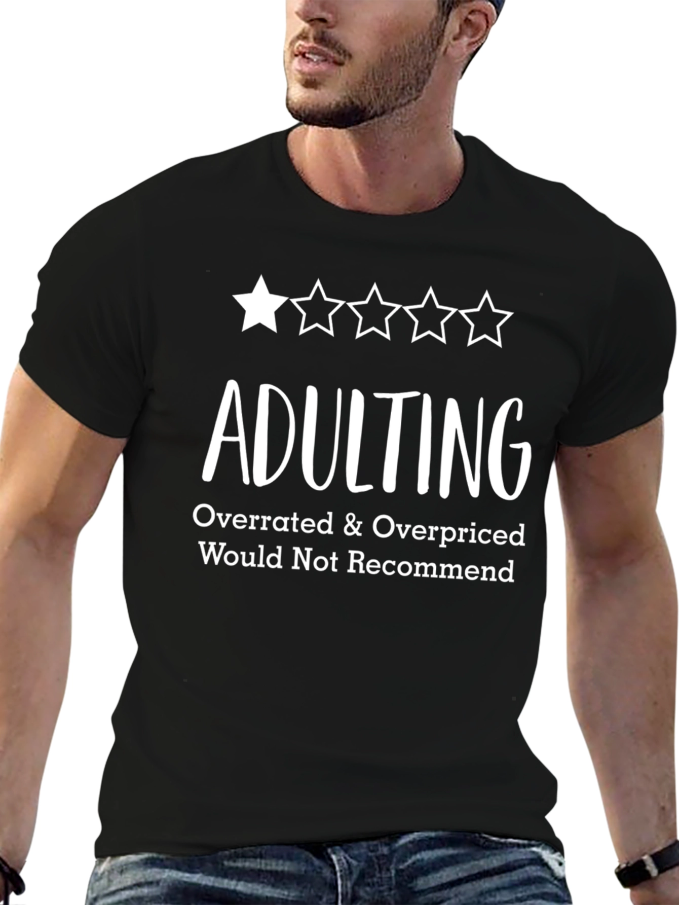 Adulting Overrated T-Shirt Funny Graphic Tee