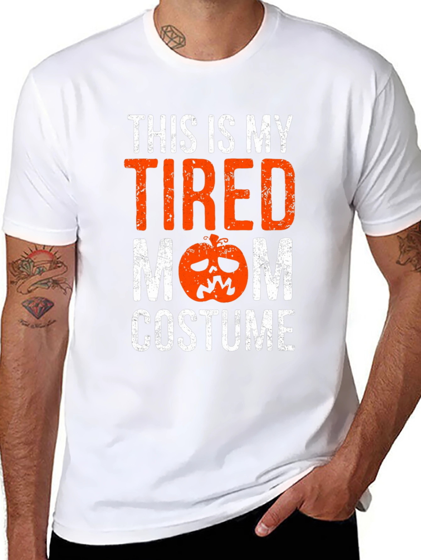 Tired Mom Costume Halloween Graphic Tee