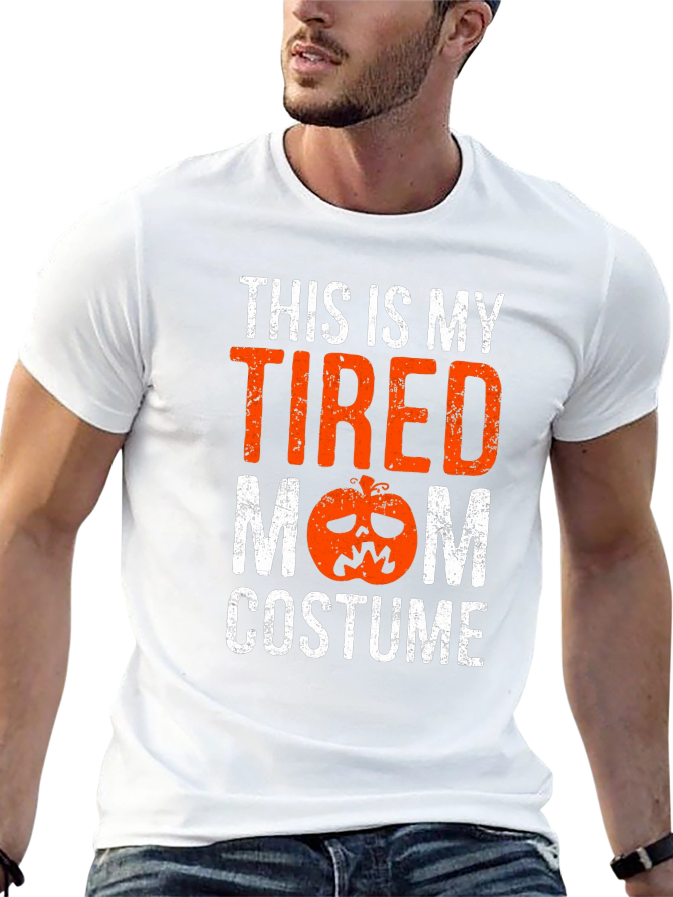Tired Mom Costume Halloween Graphic Tee