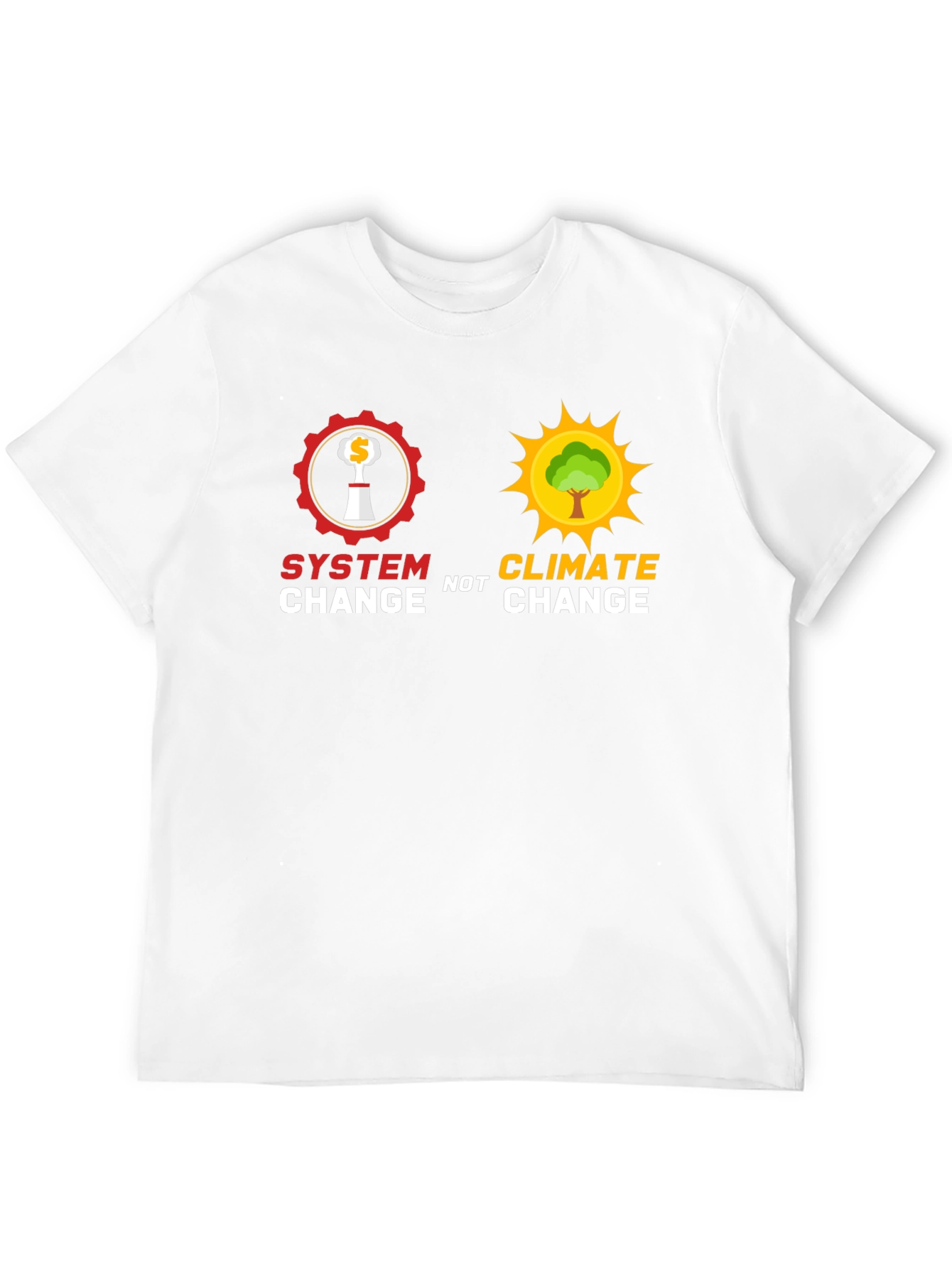 System Change Not Climate Change Black T-Shirt