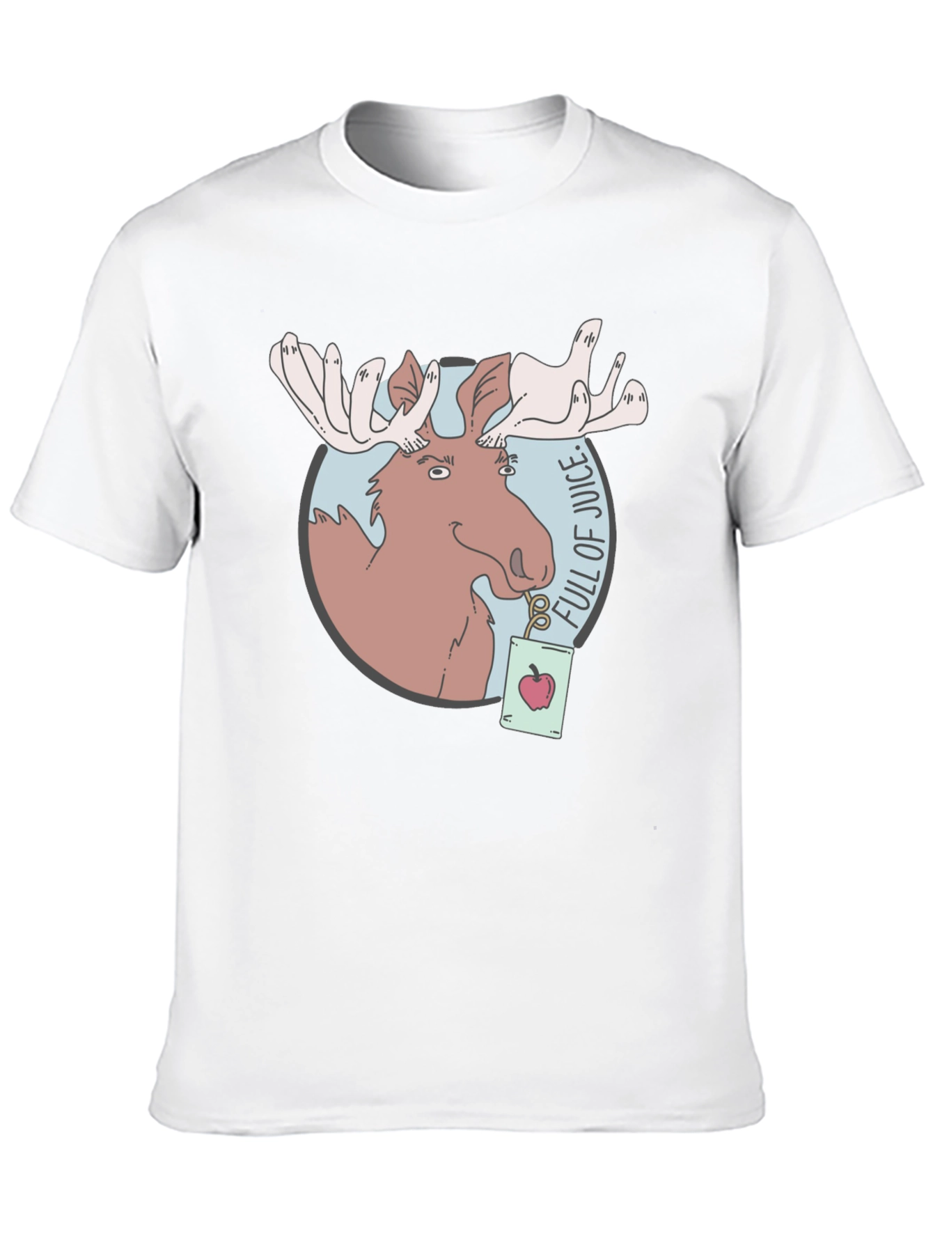 Moose Juice T-Shirt - Funny Cartoon Graphic Tee