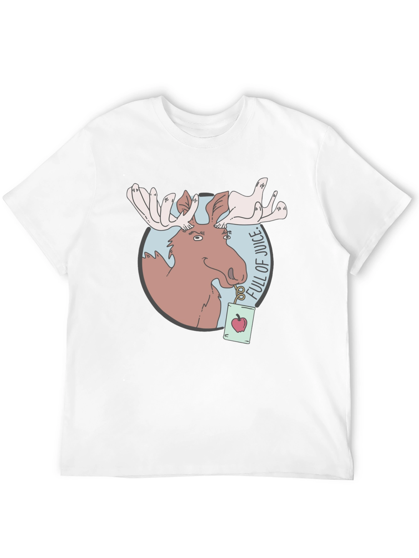 Moose Juice T-Shirt - Funny Cartoon Graphic Tee