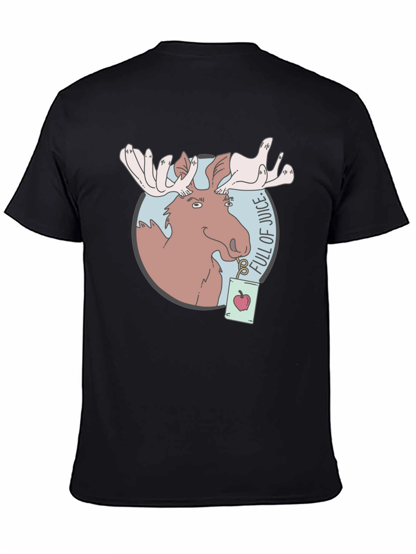 Moose Juice T-Shirt - Funny Cartoon Graphic Tee