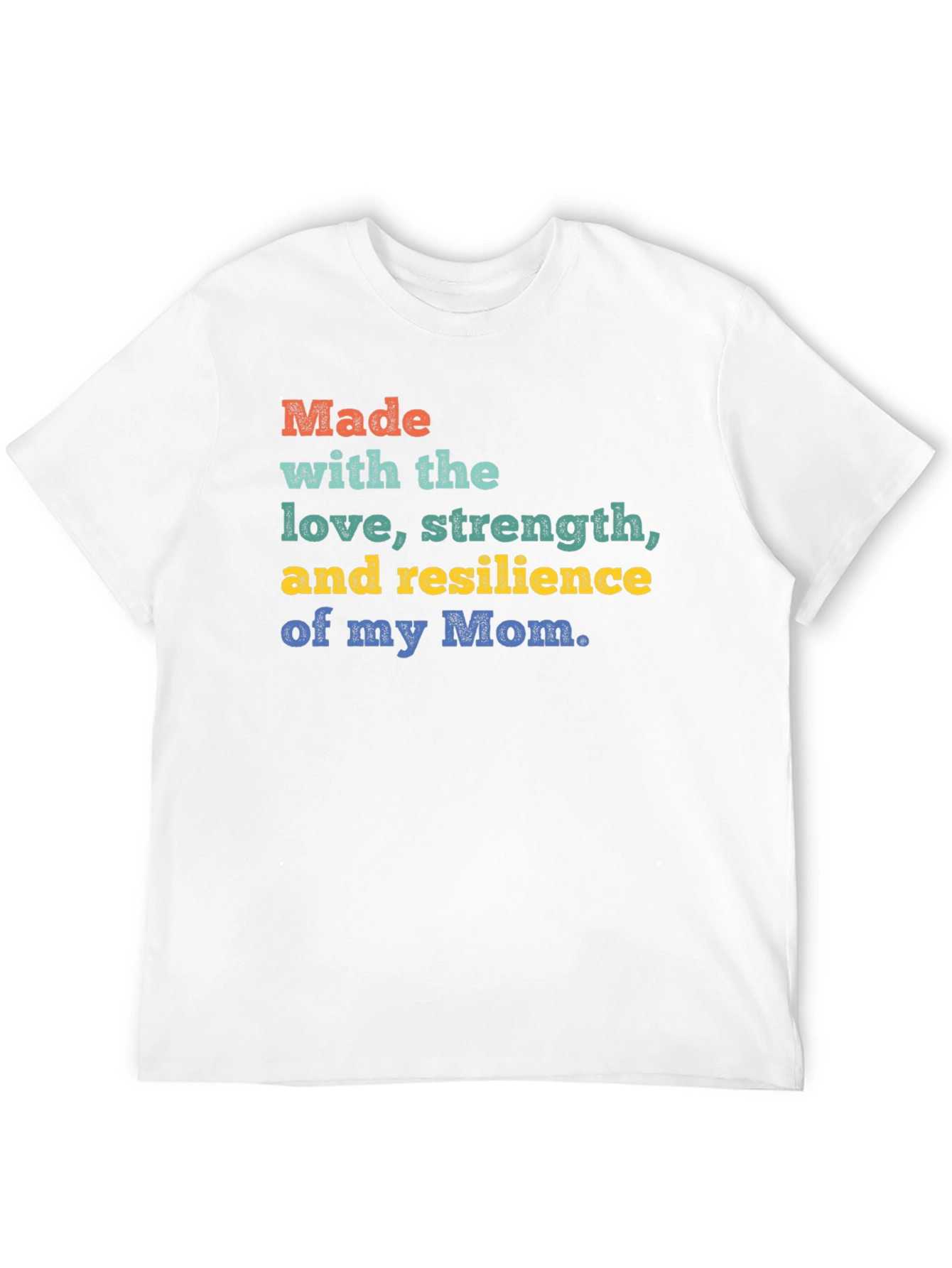 Made with Moms Love Black T-Shirt