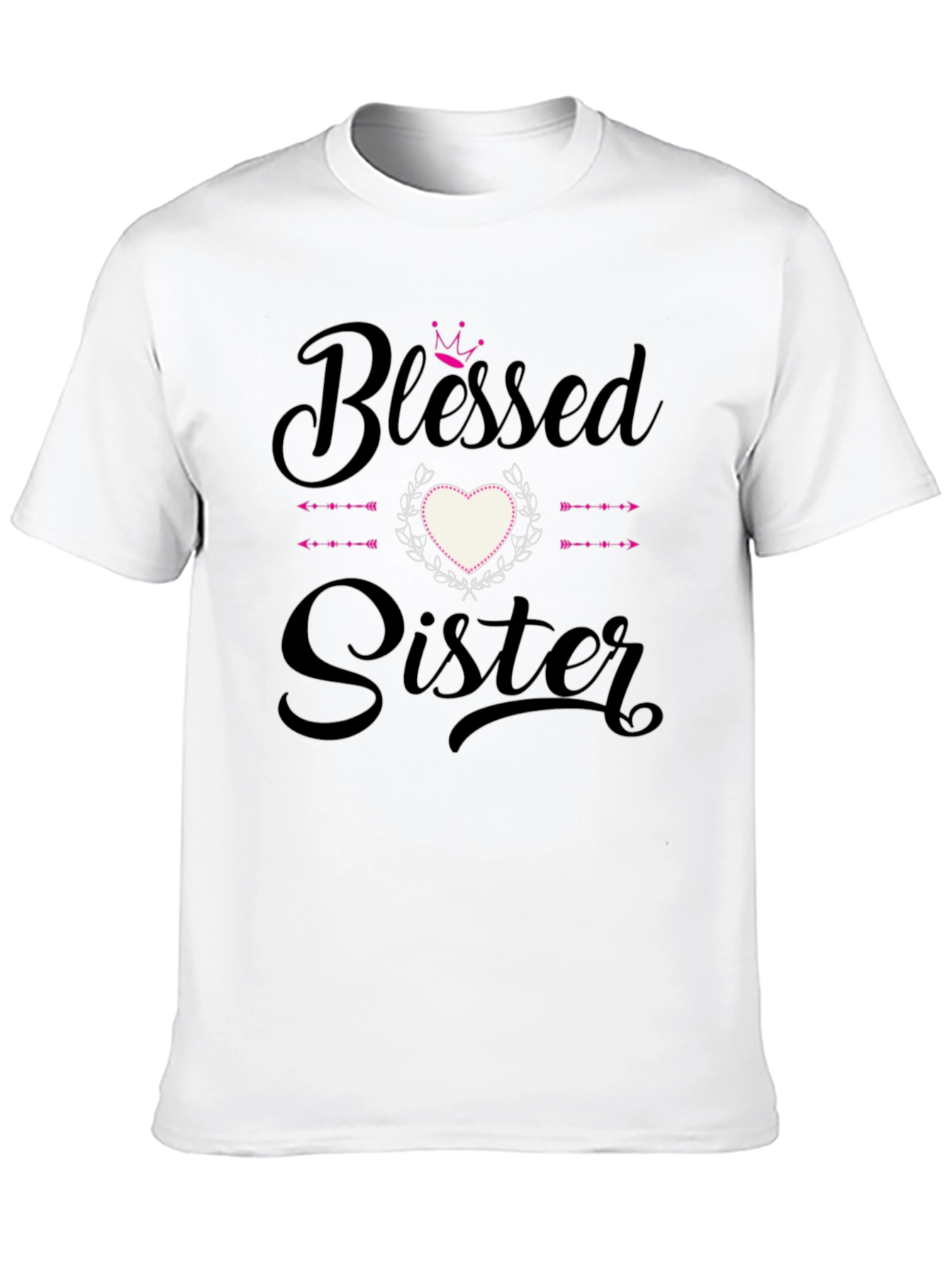 Blessed Sister Graphic Tee - Black