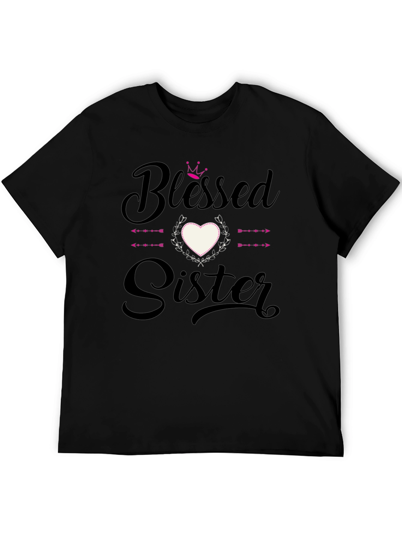 Blessed Sister Graphic Tee - Black