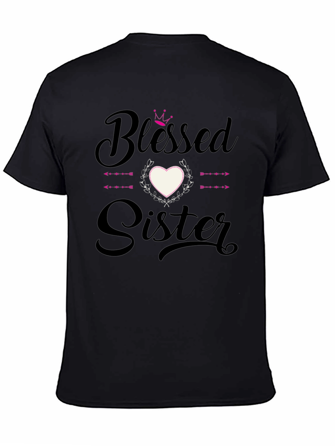 Blessed Sister Graphic Tee - Black