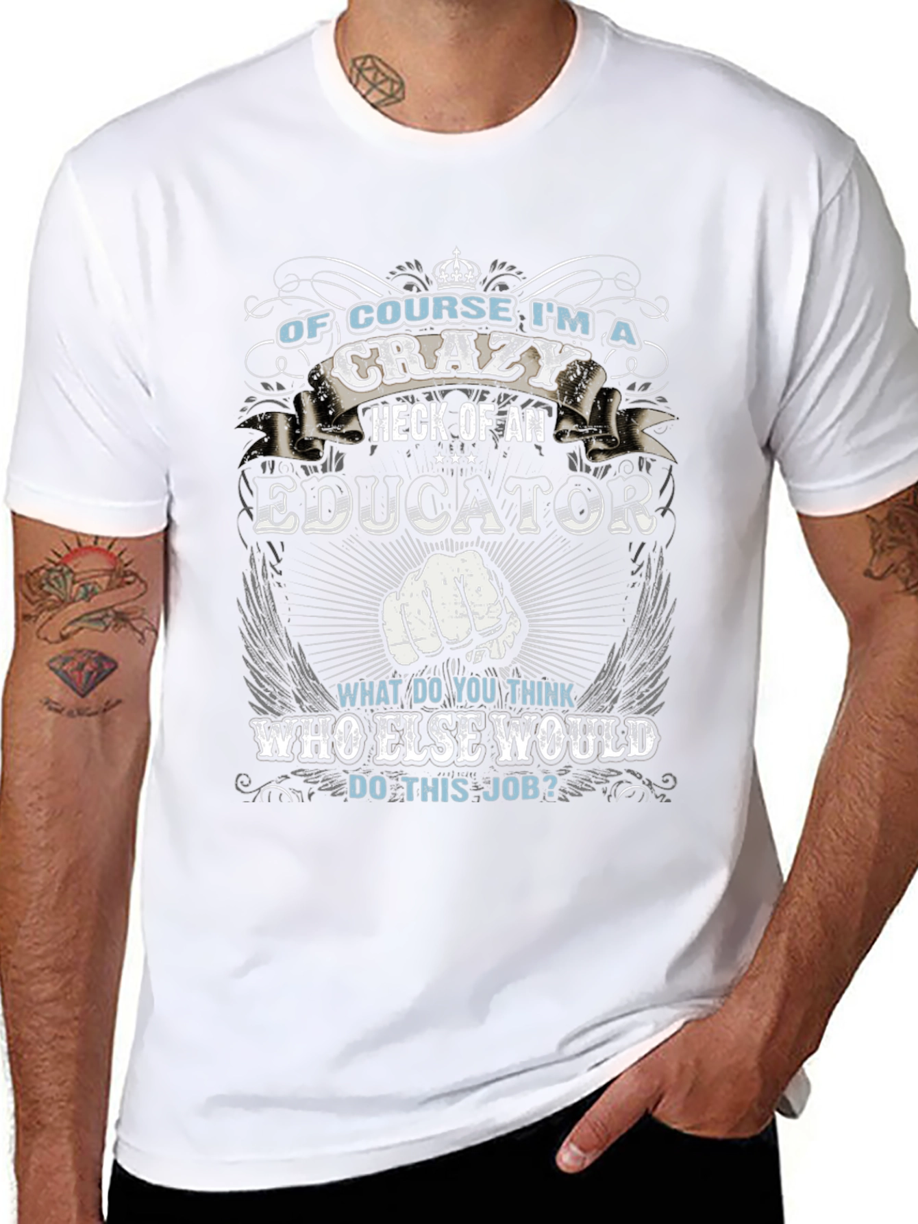 Crazy Educator T-Shirt - Perfect for Teachers