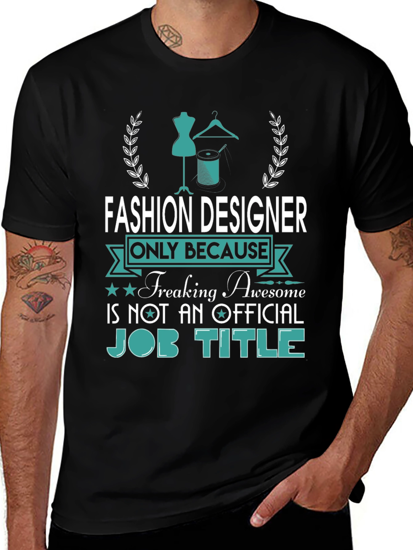 Fashion Designer Awesome Job Title Tee
