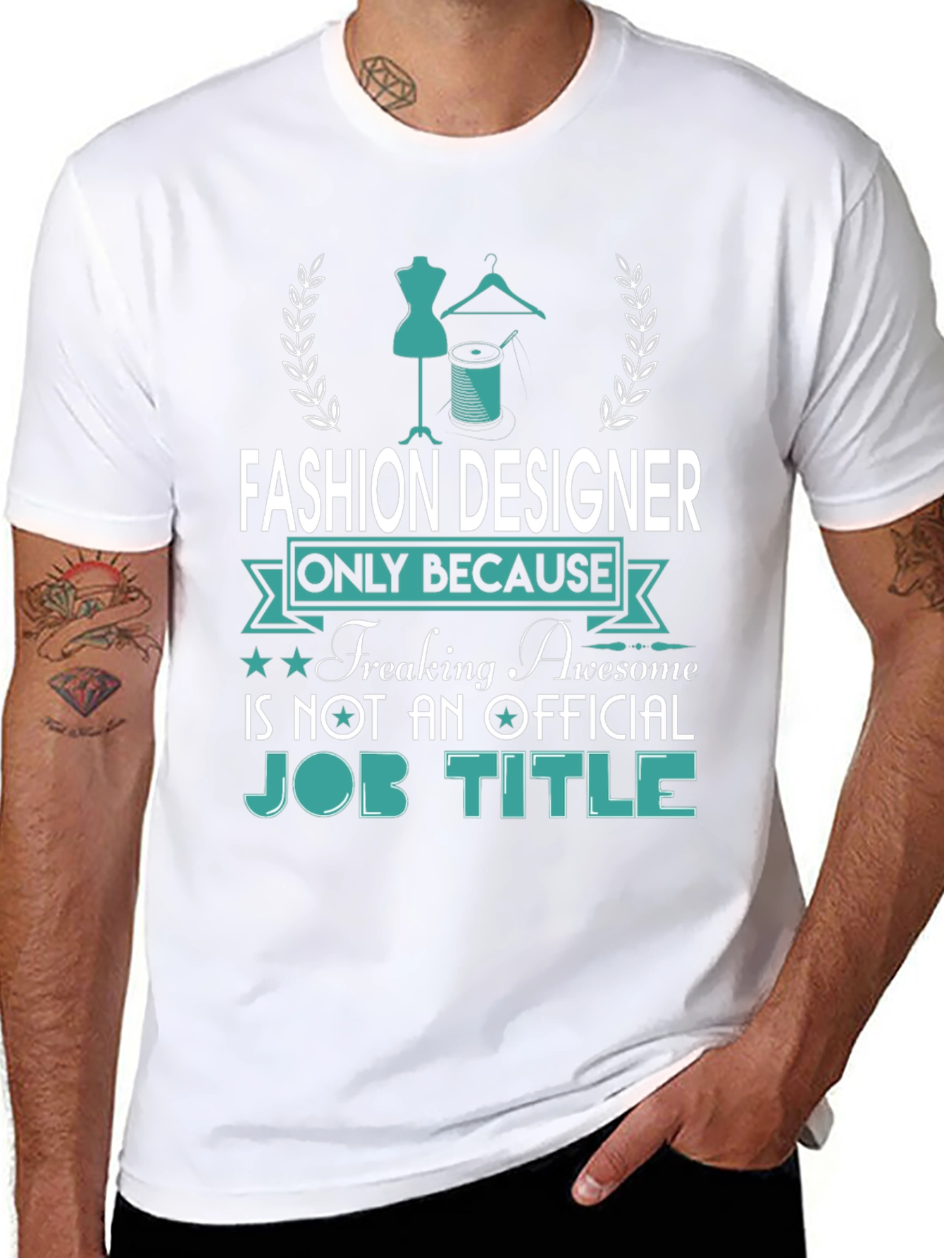 Fashion Designer Awesome Job Title Tee