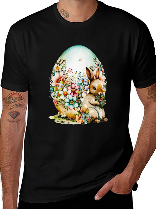 Floral Bunny Easter Egg T-Shirt
