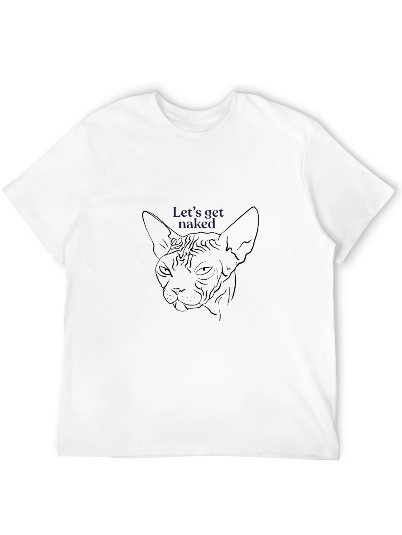Unique Graphic Tee - Hairless Cat Design