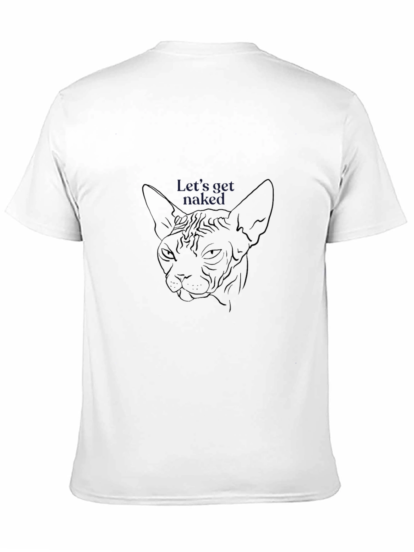 Unique Graphic Tee - Hairless Cat Design