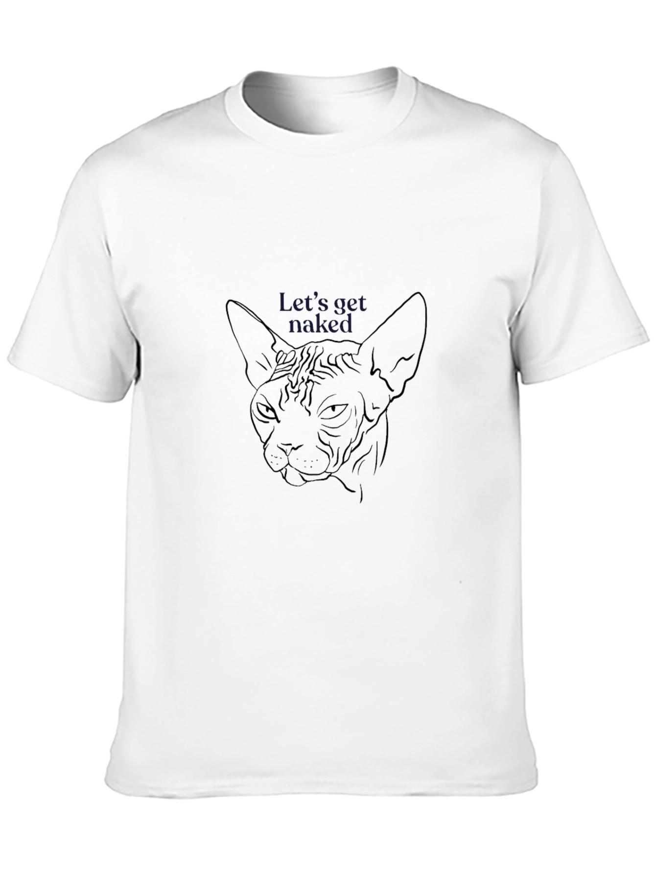 Unique Graphic Tee - Hairless Cat Design