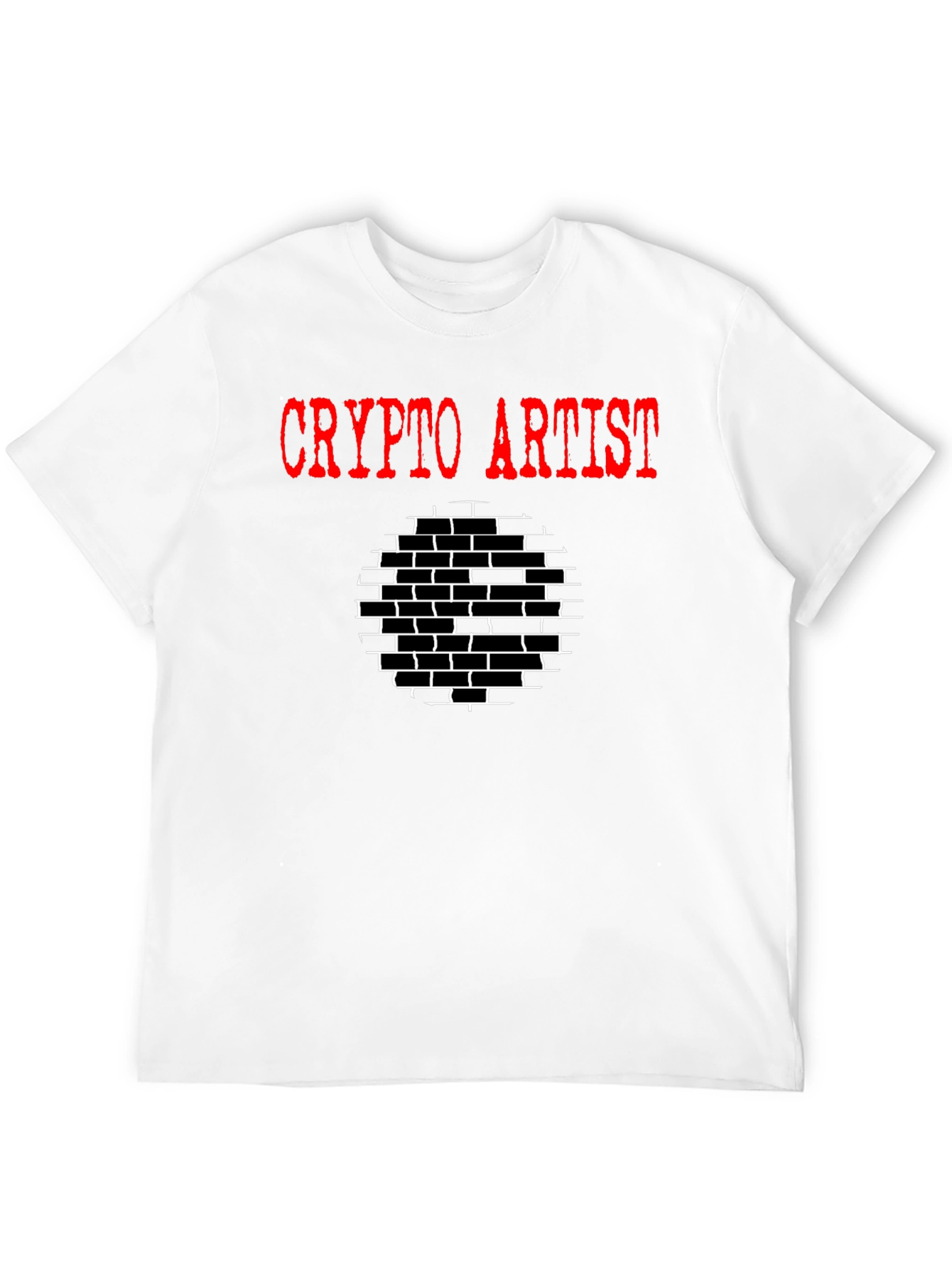 Crypto Artist Graphic Tee - Black Cotton T-Shirt
