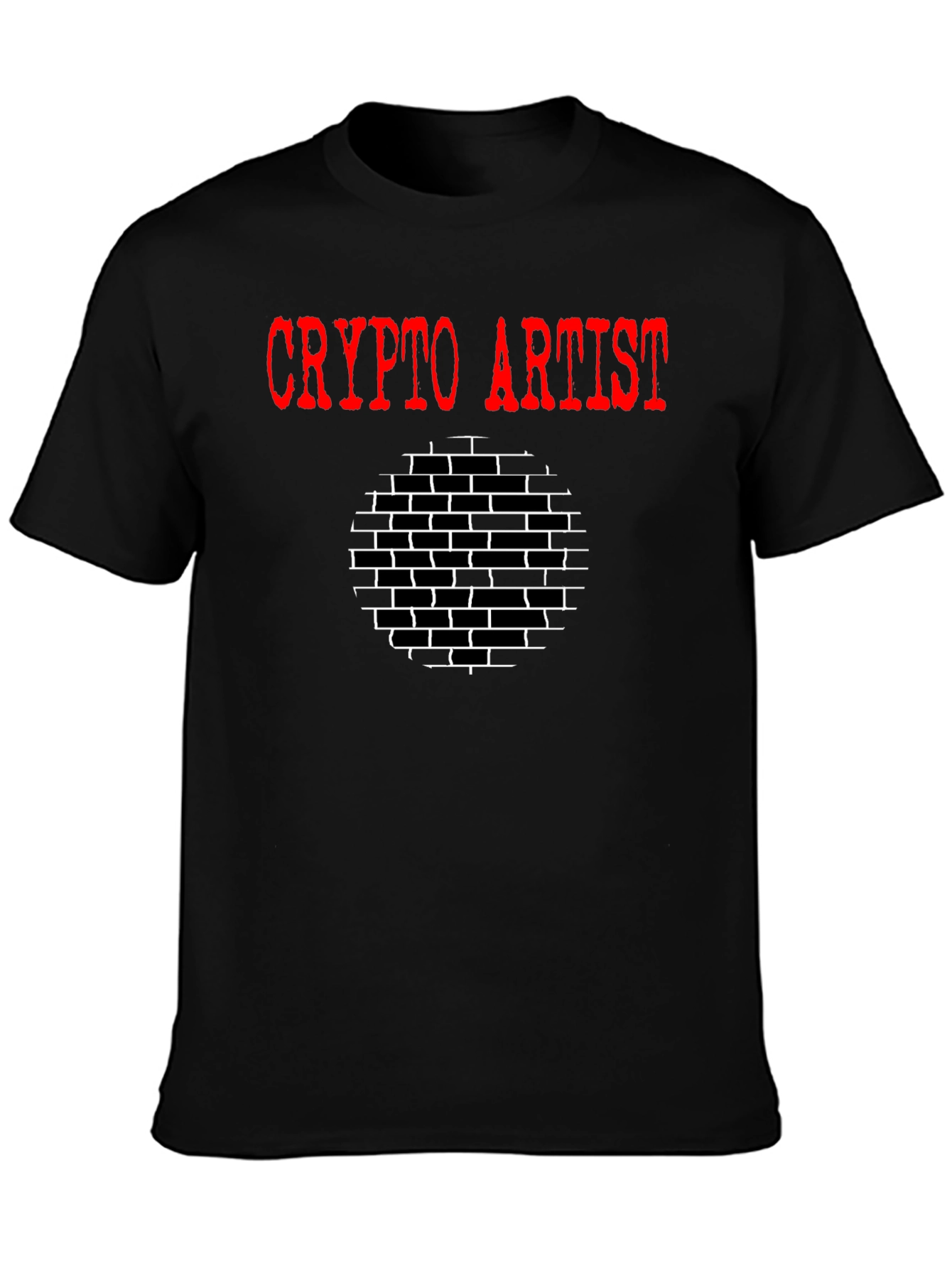 Crypto Artist Graphic Tee - Black Cotton T-Shirt