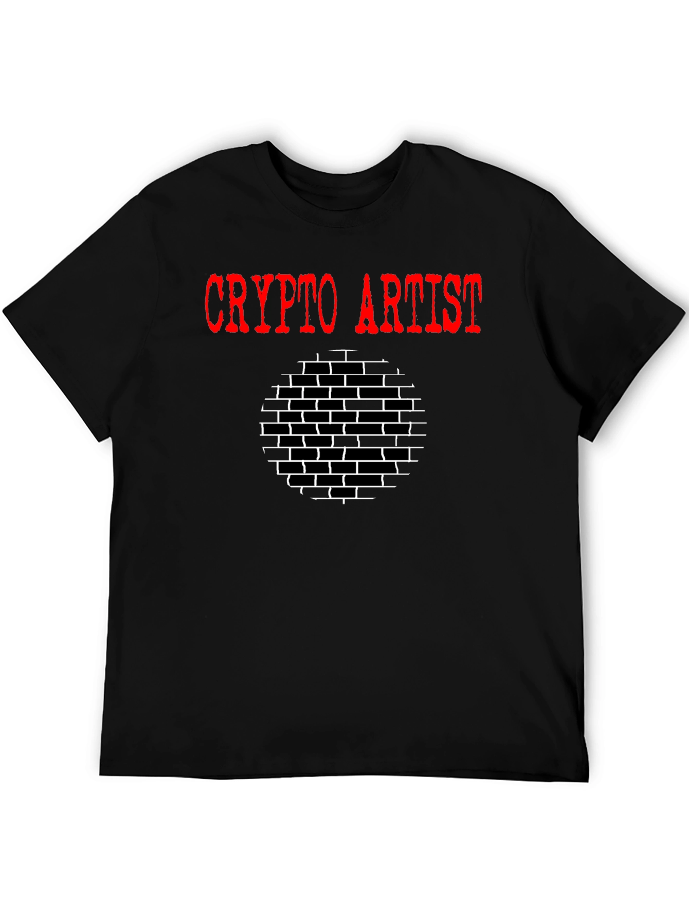 Crypto Artist Graphic Tee - Black Cotton T-Shirt