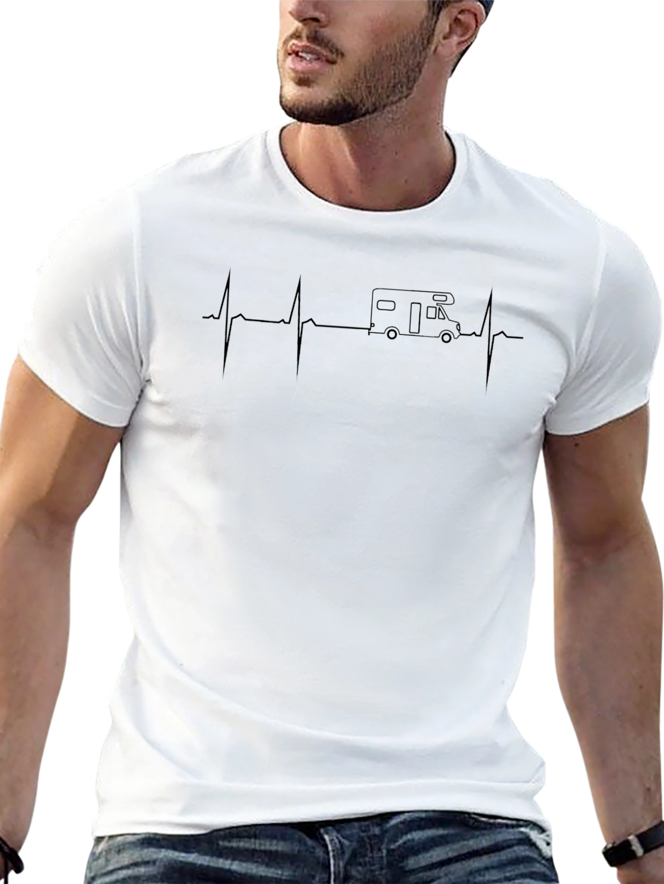 RV Heartbeat T-Shirt - Camping Life Tee