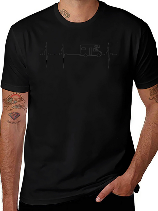 RV Heartbeat T-Shirt - Camping Life Tee