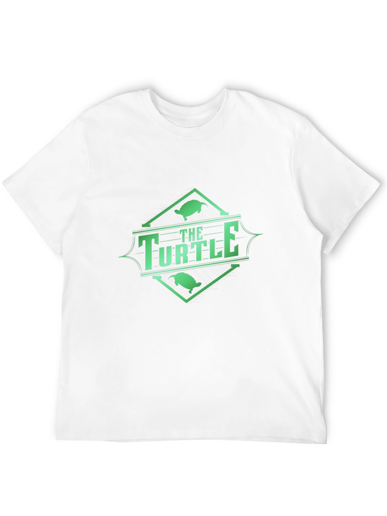 The Turtle Graphic Tee - Black Cotton Blend T-Shirt