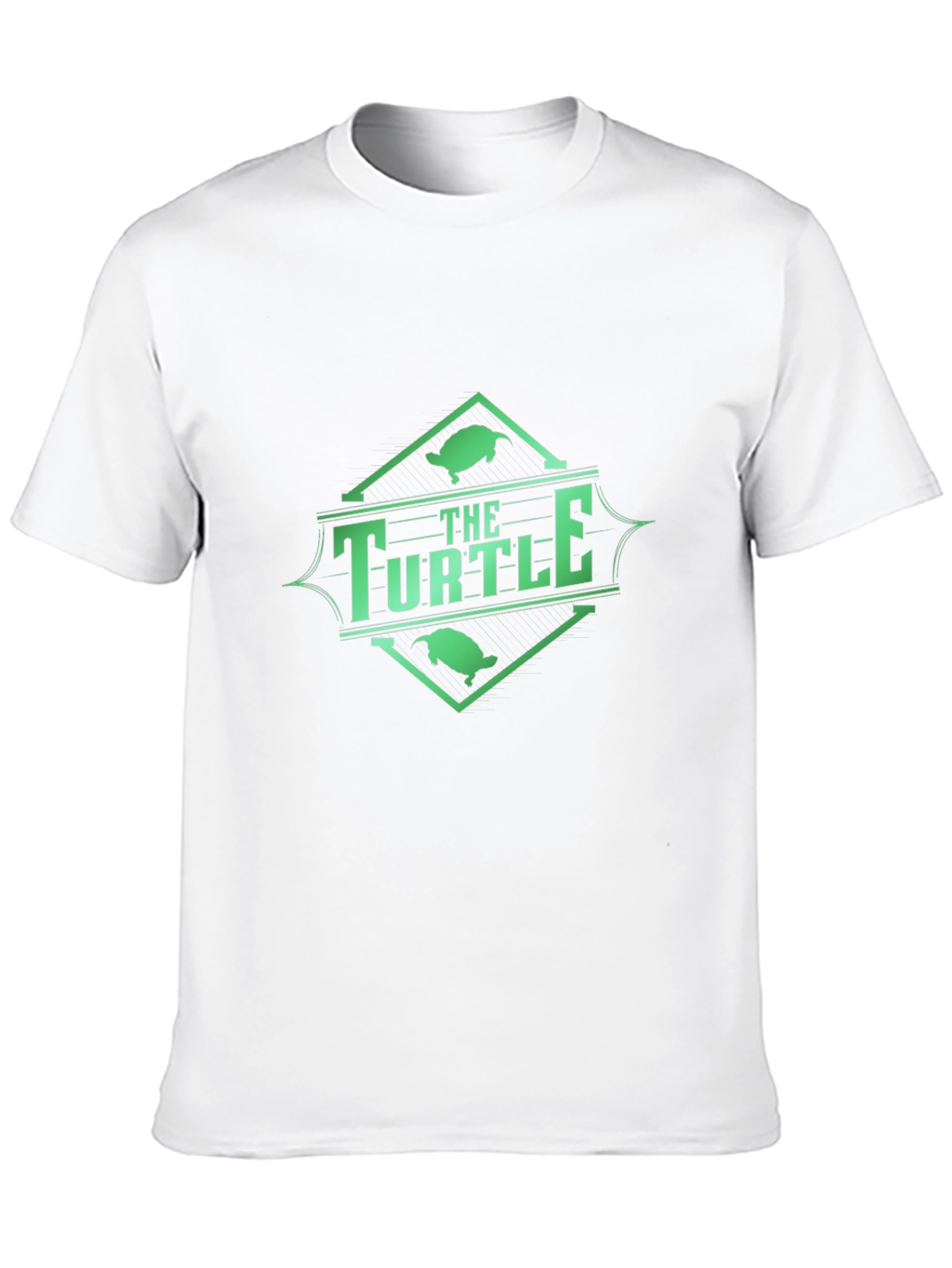 The Turtle Graphic Tee - Black Cotton Blend T-Shirt