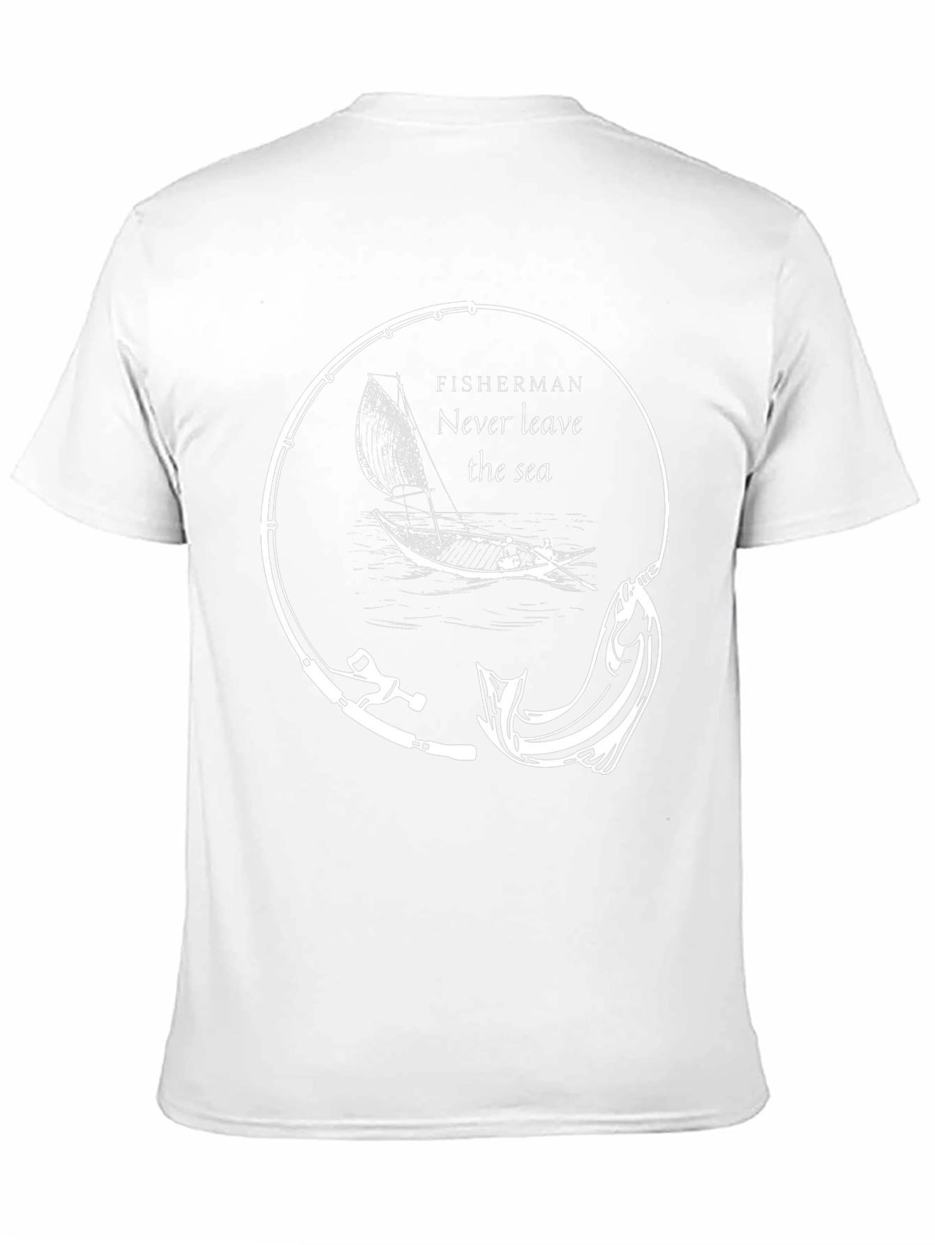 Fisherman Never Leave the Sea Graphic Tee