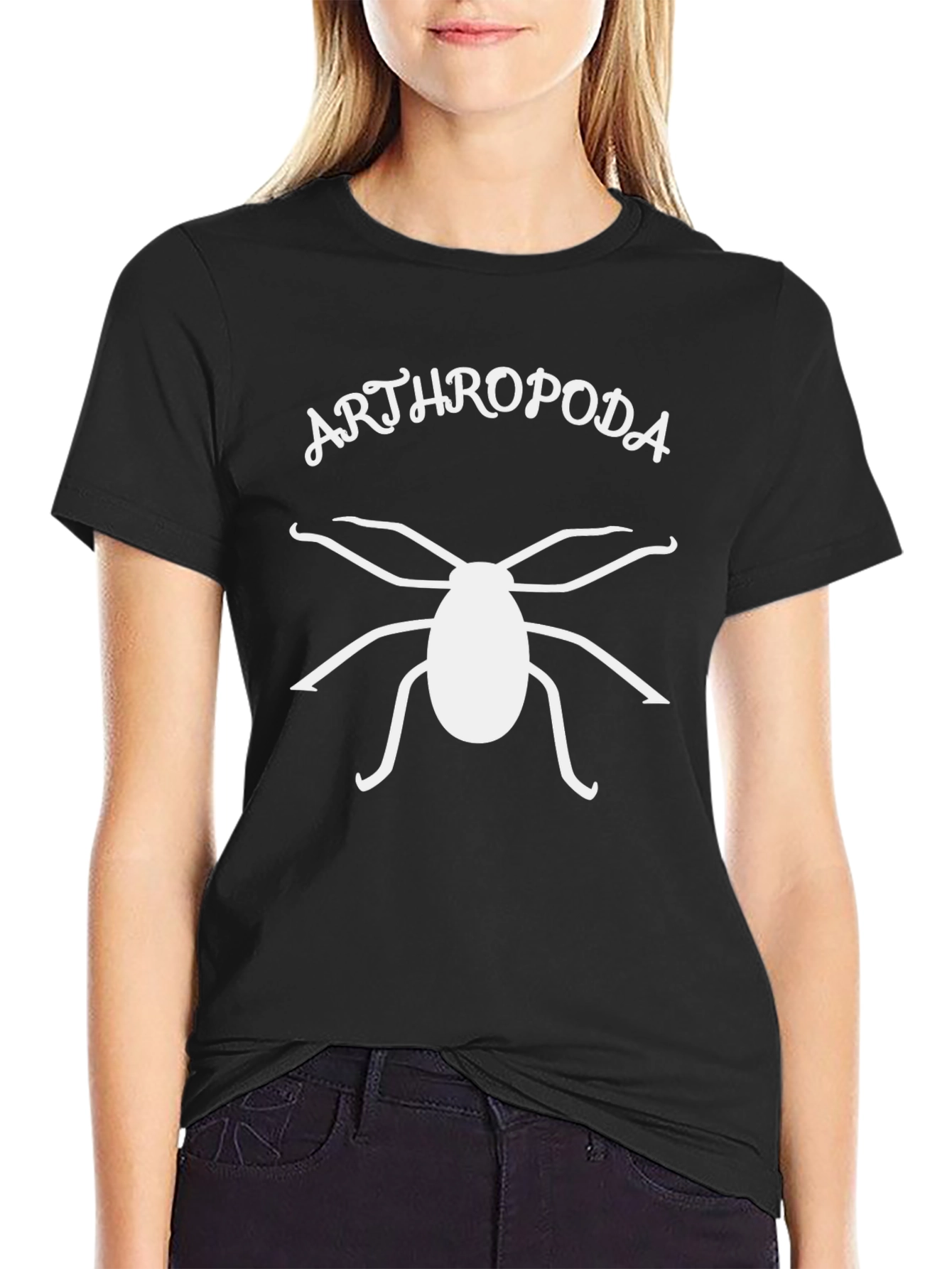 Arthropoda Graphic Tee - Black Cotton T-Shirt