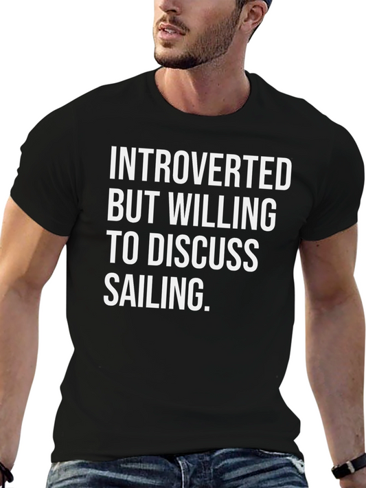 Introverted Sailing T-Shirt | Humorous Tee