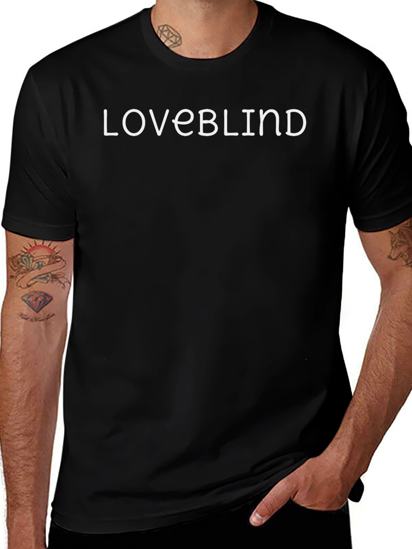 Loveblind Black Crew Neck T-Shirt
