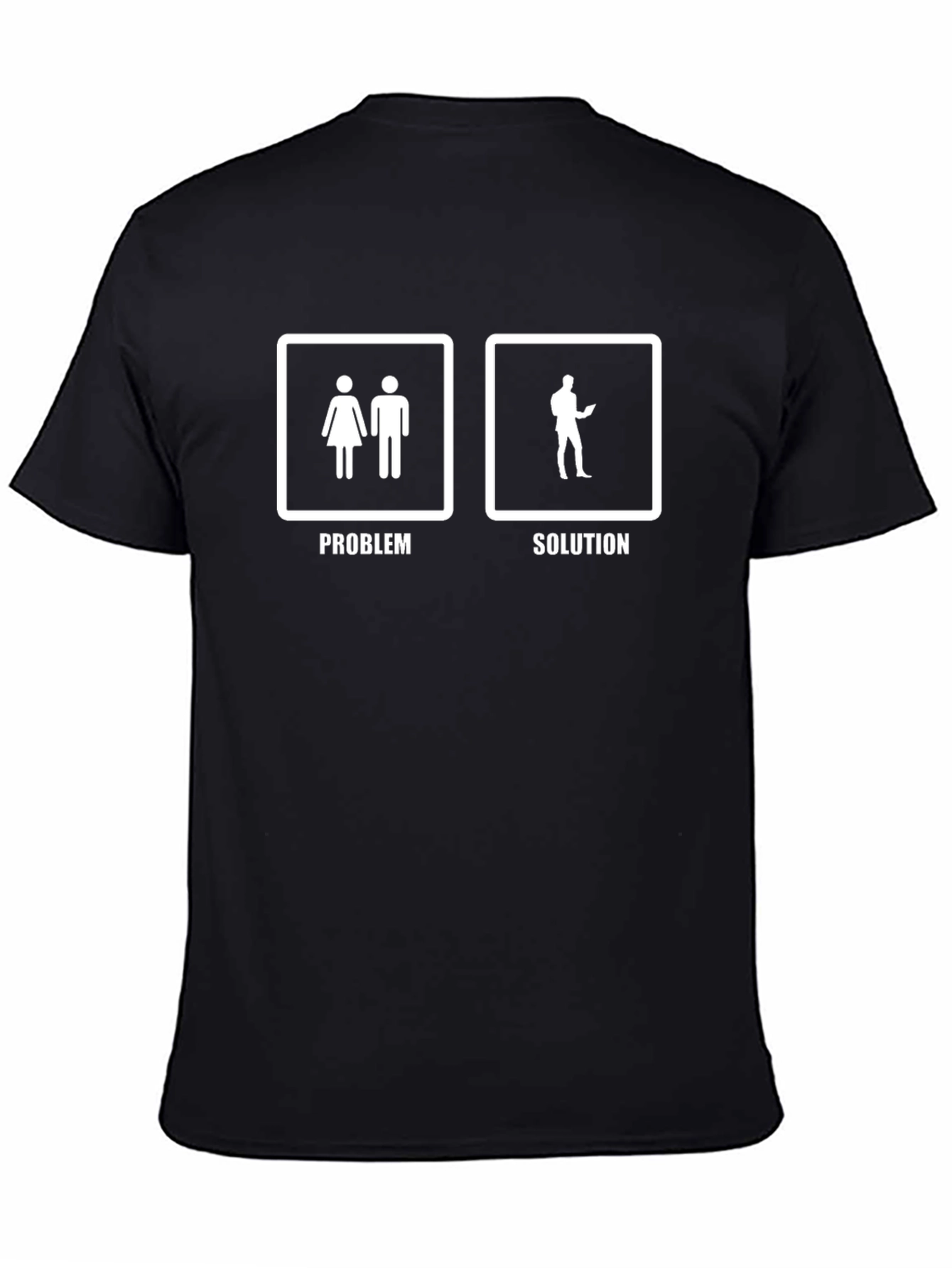 Problem Solution Graphic T-Shirt - Funny Geek Tee