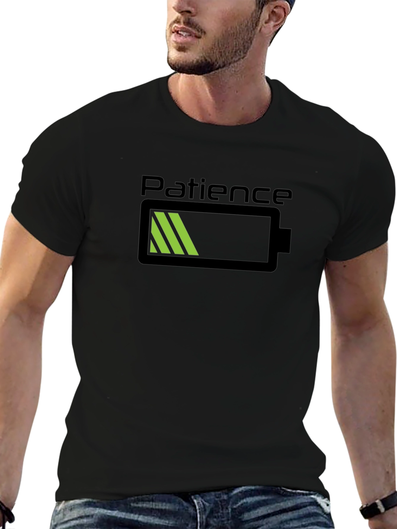 Low Patience Battery Graphic Tee - Black