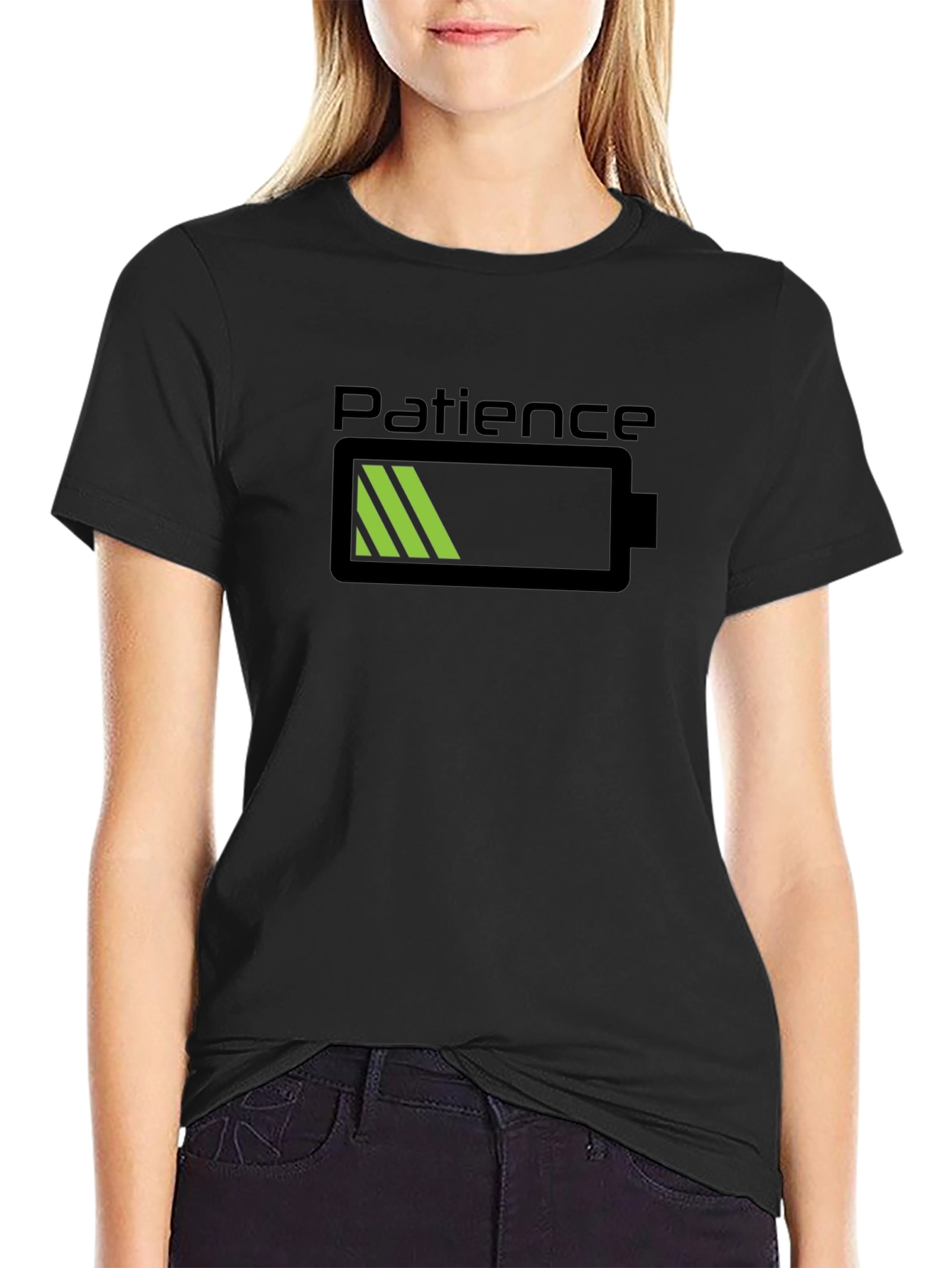 Low Patience Battery Graphic Tee - Black