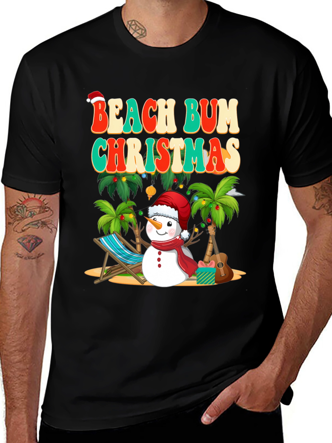 Beach Bum Christmas T-Shirt