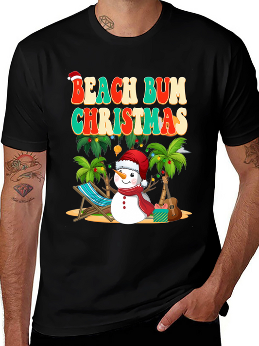 Beach Bum Christmas T-Shirt
