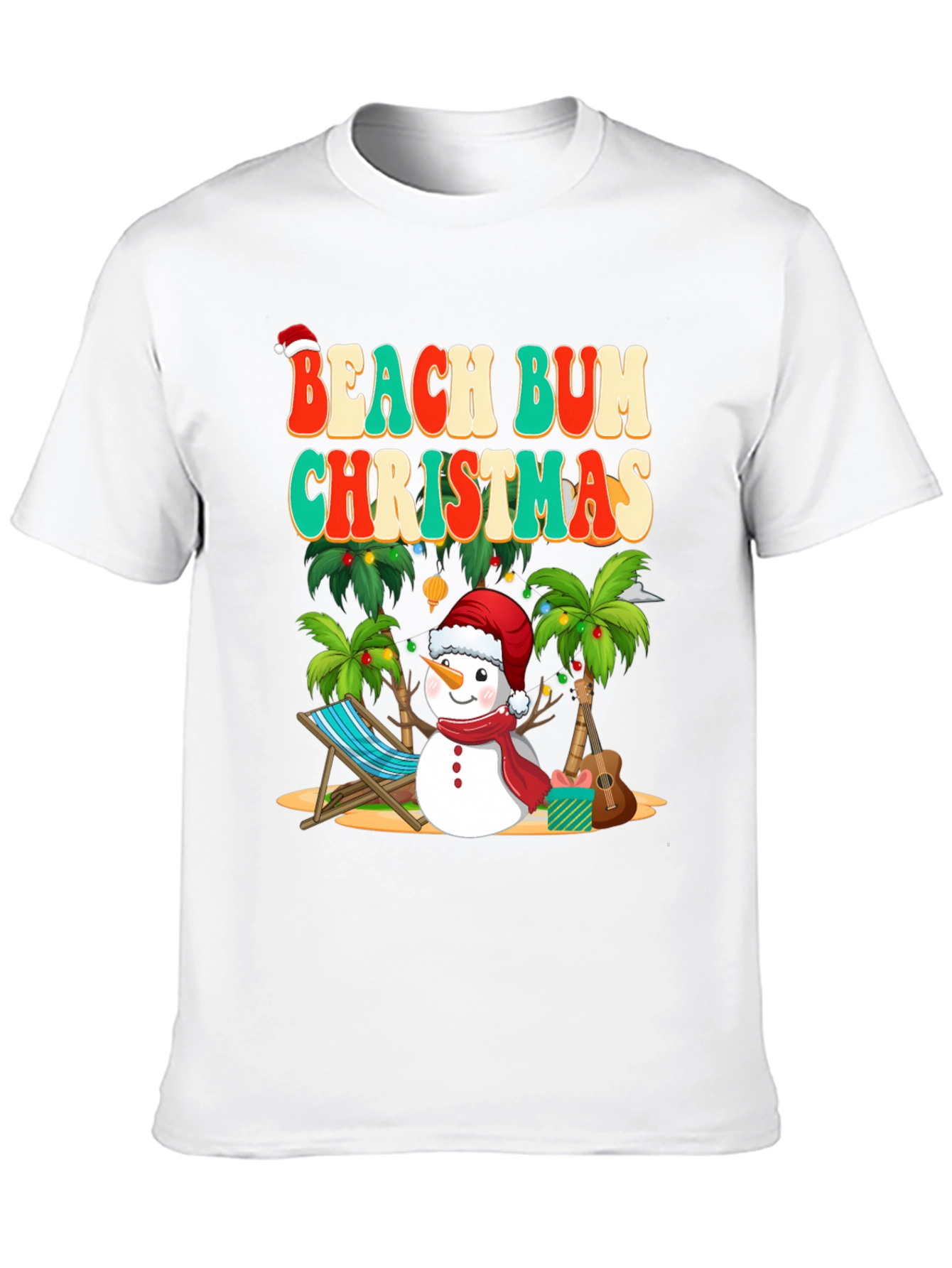 Beach Bum Christmas T-Shirt