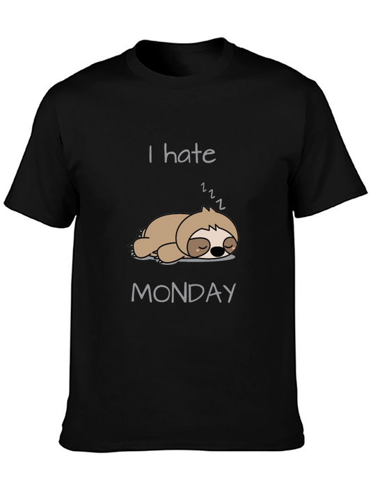 I Hate Mondays Sloth T-Shirt - Comfy Tee