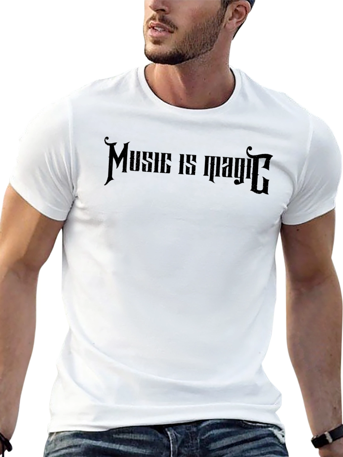 Music is Magic Black Graphic Tee