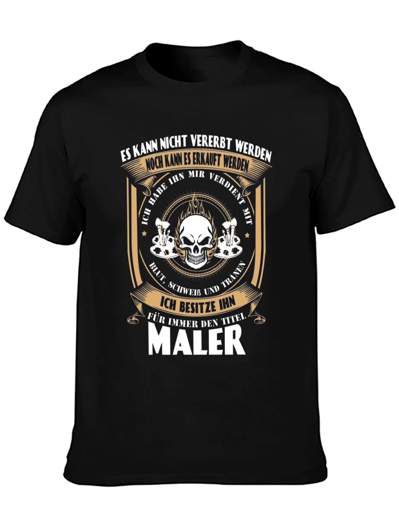 Painter T-Shirt - Skull Graphic Tee