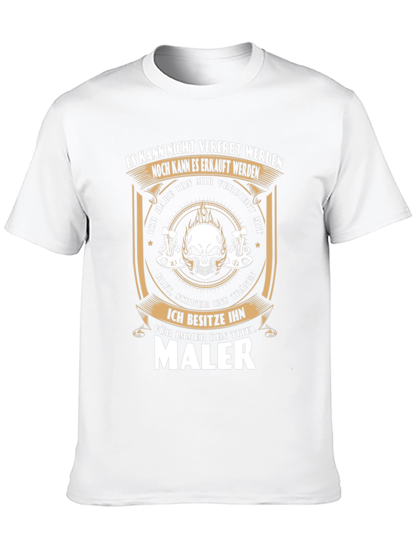 Painter T-Shirt - Skull Graphic Tee