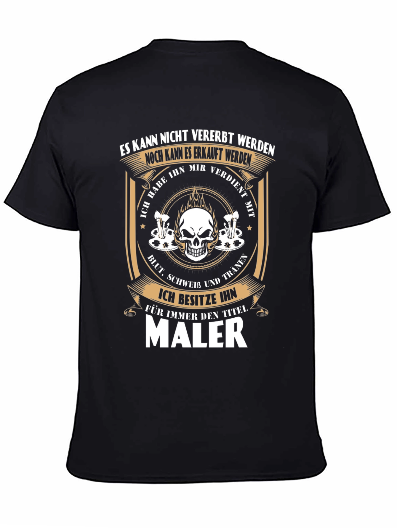 Painter T-Shirt - Skull Graphic Tee