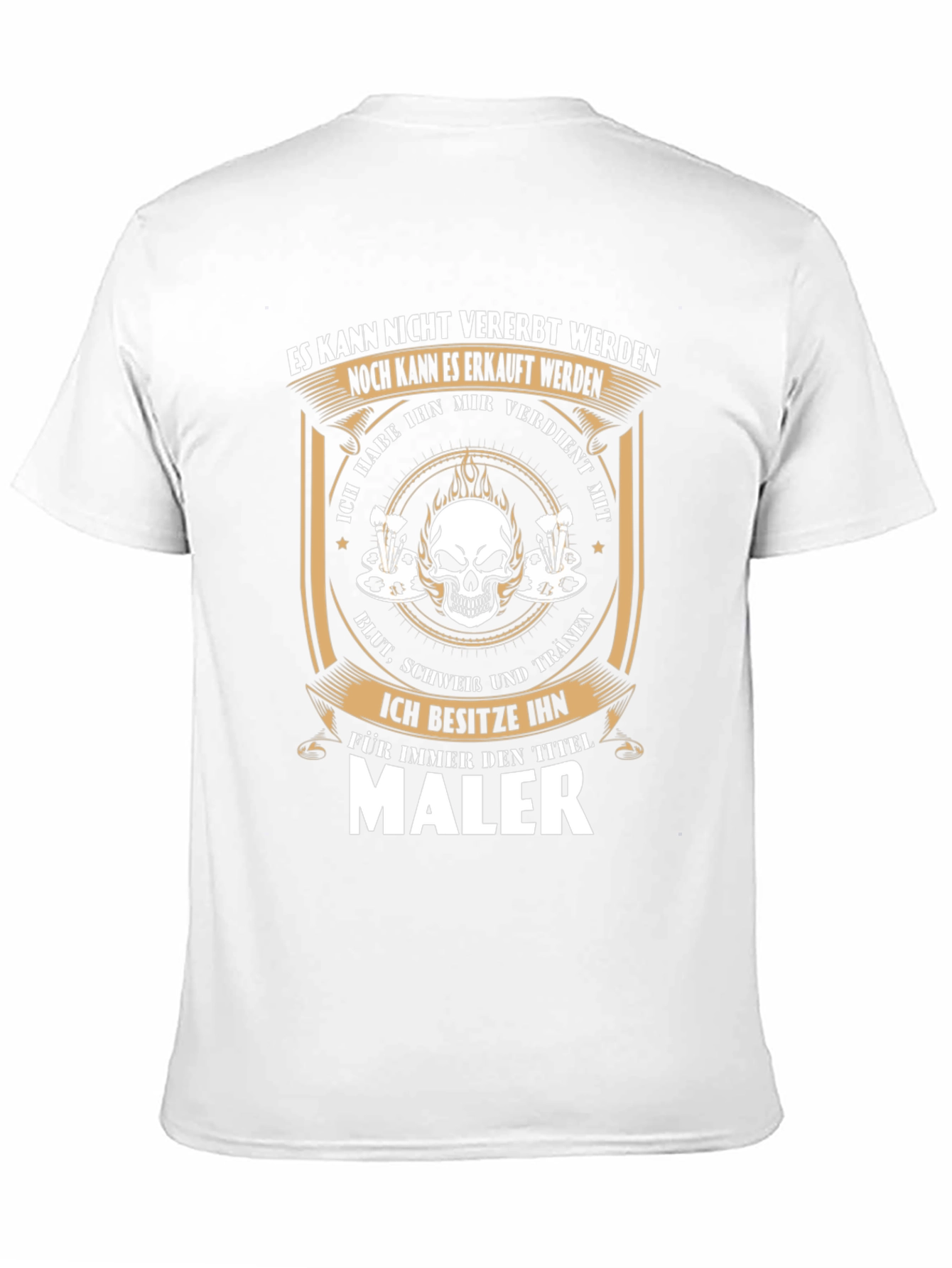 Painter T-Shirt - Skull Graphic Tee