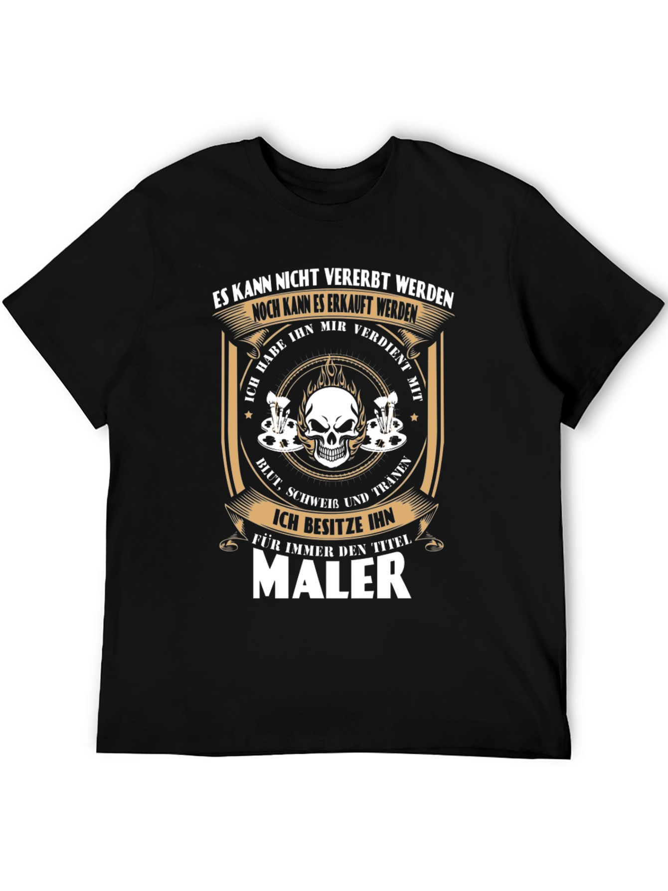 Painter T-Shirt - Skull Graphic Tee