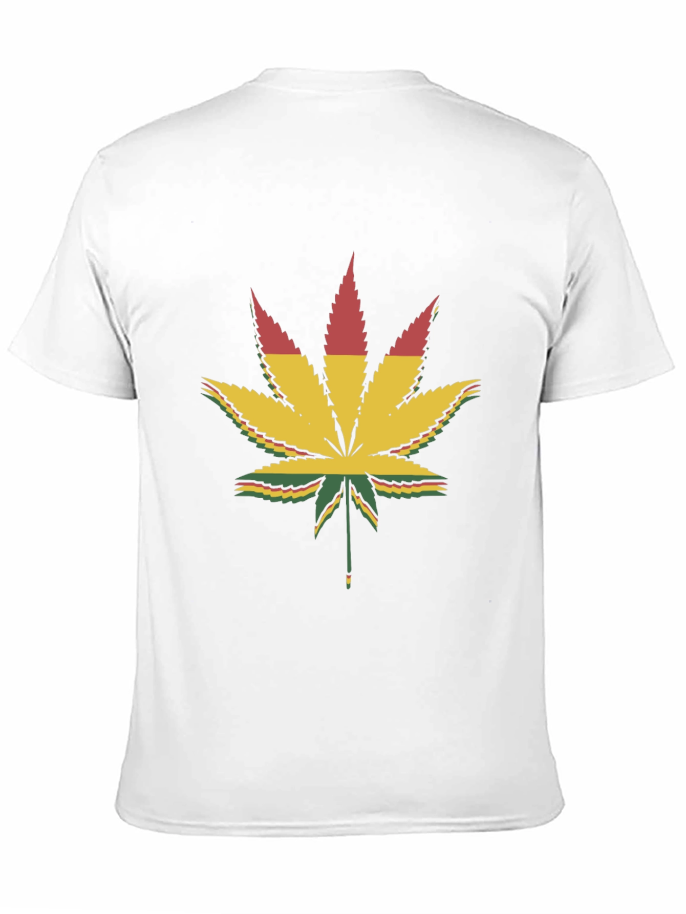 Rasta Leaf Graphic T-Shirt - Black